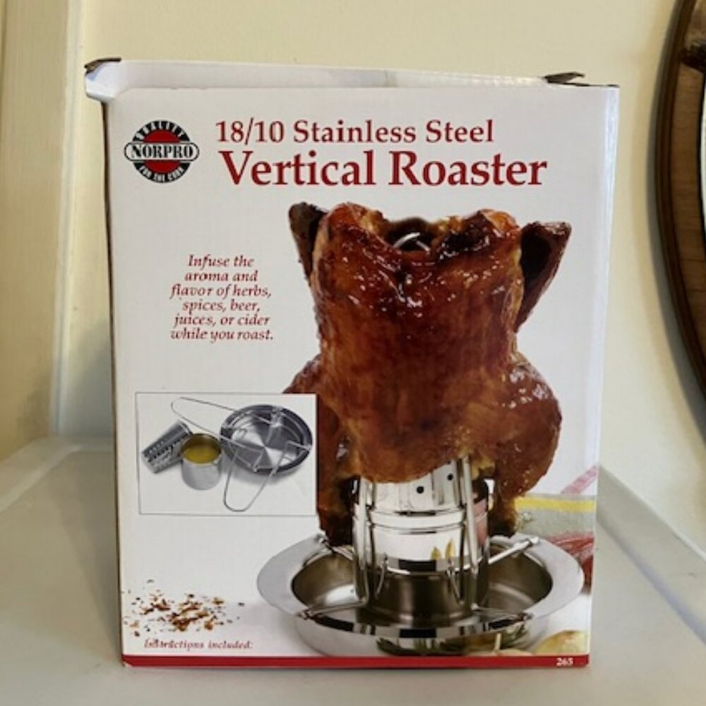 Stainless Steel Vertical Roaster with Infuser